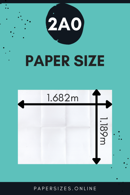 2a0 paper size m