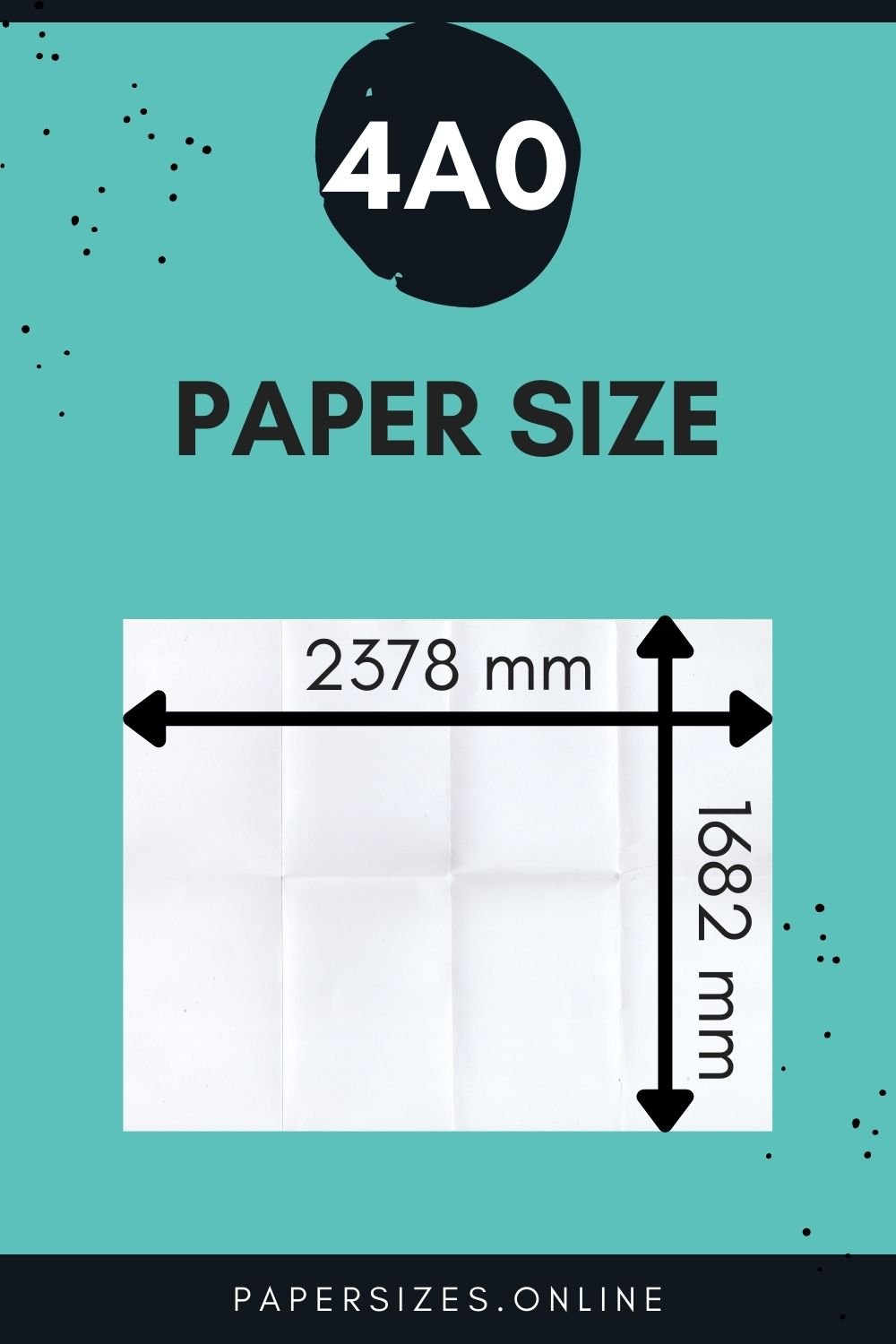 4A0 paper size in mm