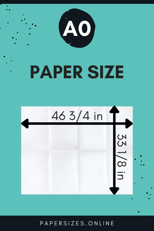 a0 paper size inch
