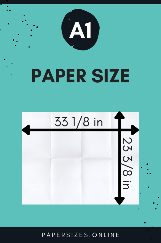 a1 paper size inch