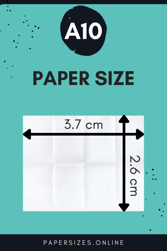 a10 paper size cm