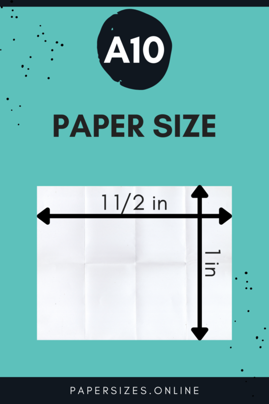 a10 paper size inch