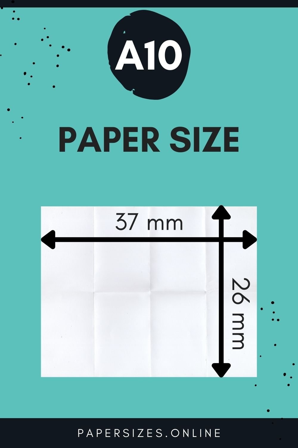 A10 paper size in mm