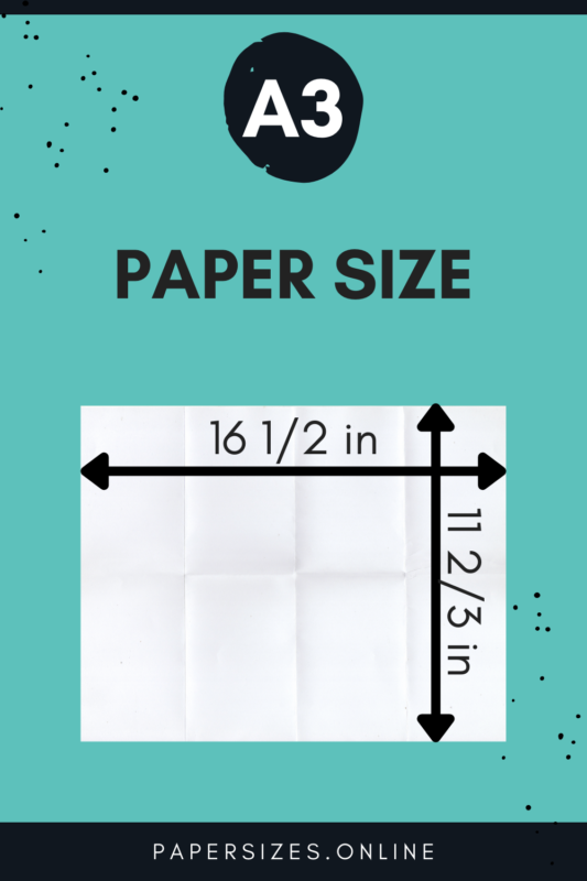a3 paper size inch