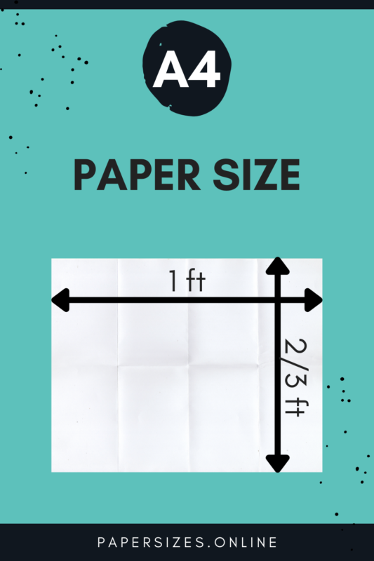 A4 Size In Feet Paper Sizes Online