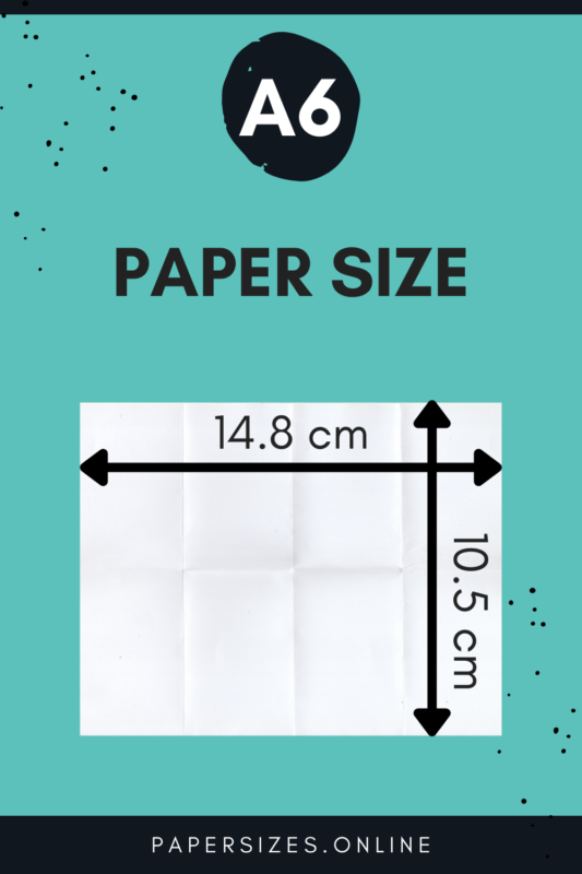 a6 paper size cm