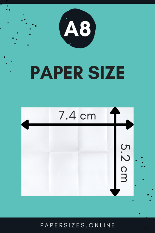 a8 paper size cm