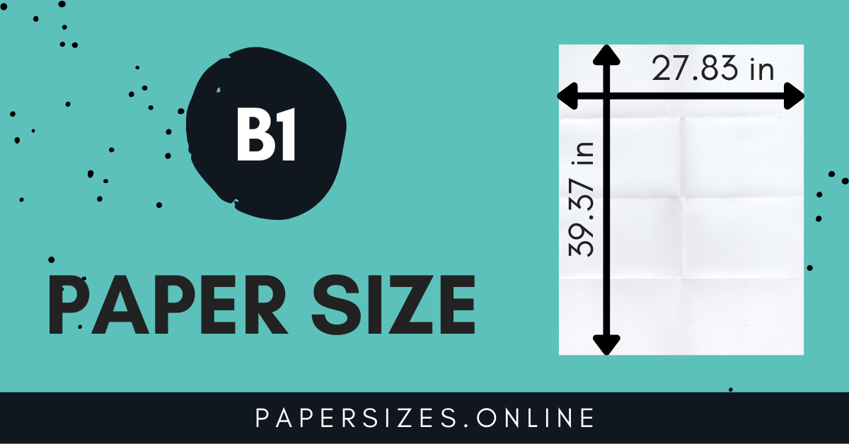 Justin's Amazing World At Fenner Paper: What is B1 size?