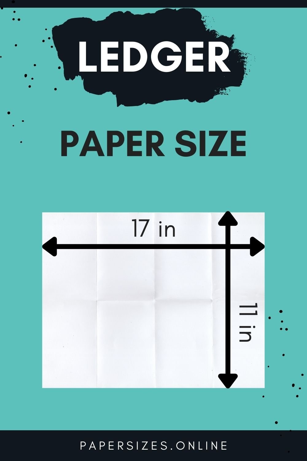 Ledger paper size in inches