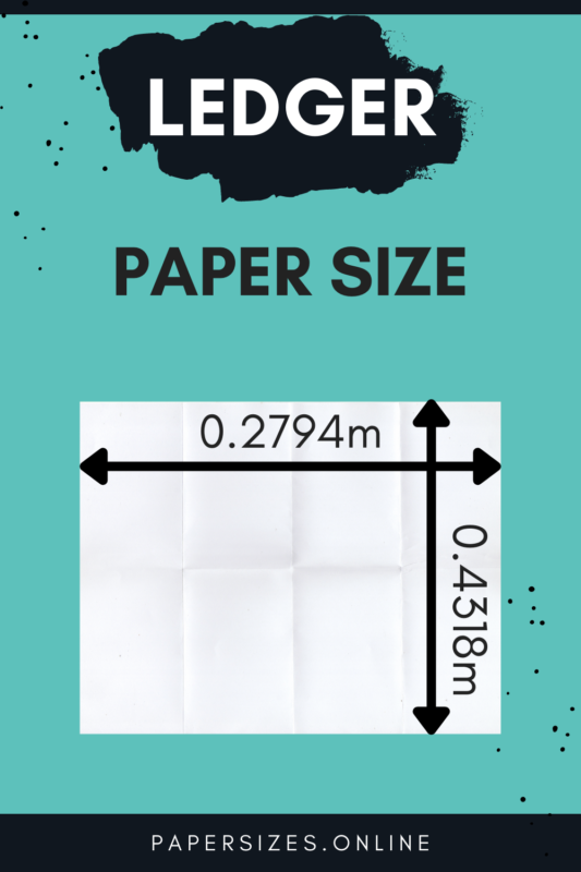 ledger paper size m