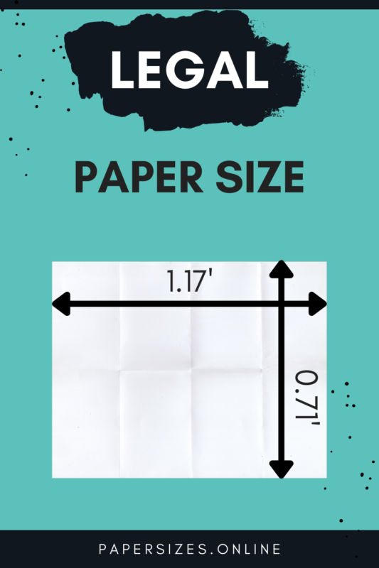 legal paper size feet