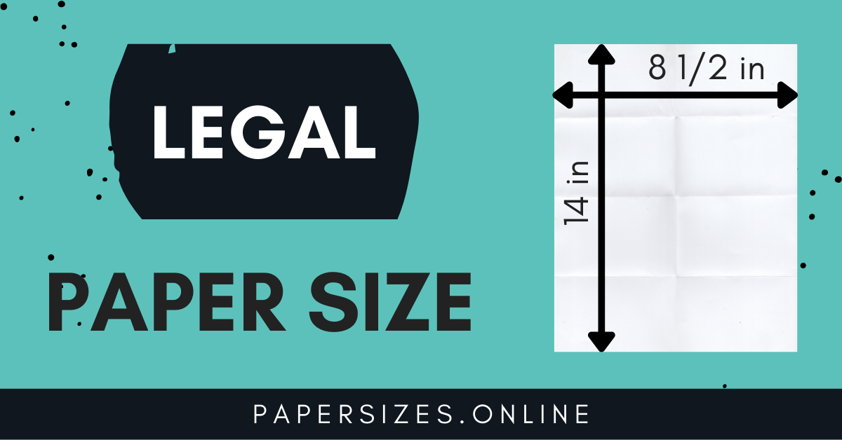 Legal Size in CM - US Paper Sizes