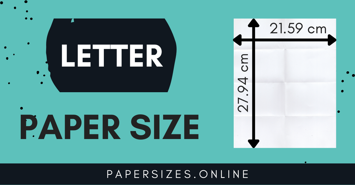 Letter Size In Cm Centimeter Paper Sizes Online