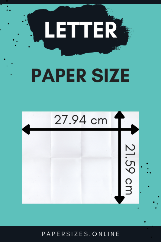 Letter Size In Cm Centimeter Paper Sizes Online