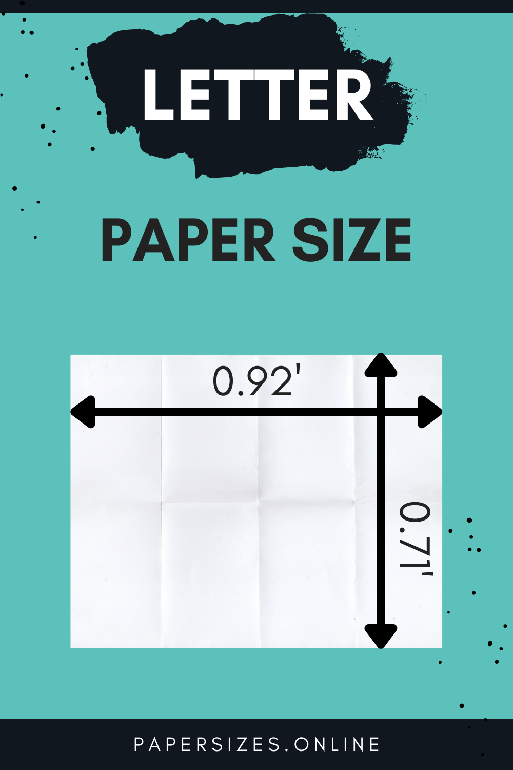 Letter Size In Feet - Paper Sizes Online
