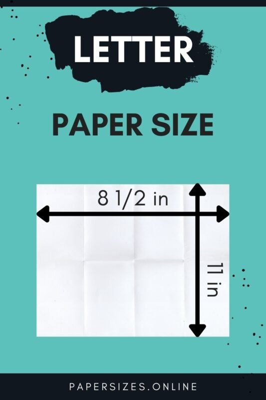 Letter paper size in inches