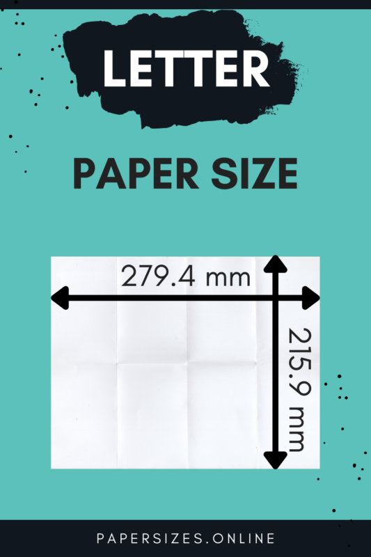 letter paper size mm